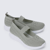 My Steps Comfy Sneakers In Sage GreenShoes - myballerine