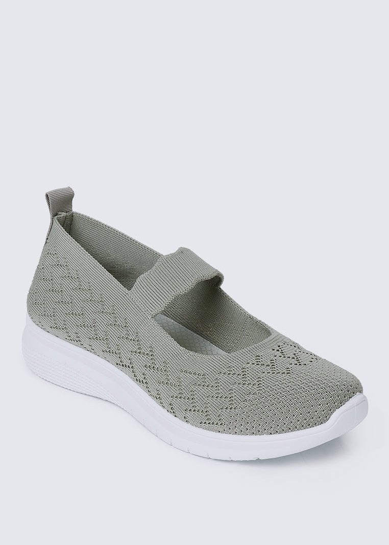 My Steps Comfy Sneakers In Sage GreenShoes - myballerine