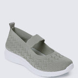 My Steps Comfy Sneakers In Sage GreenShoes - myballerine