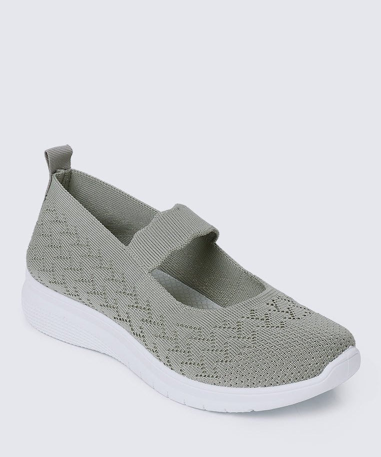 My Steps Comfy Sneakers In Sage GreenShoes - myballerine