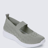 My Steps Comfy Sneakers In Sage GreenShoes - myballerine