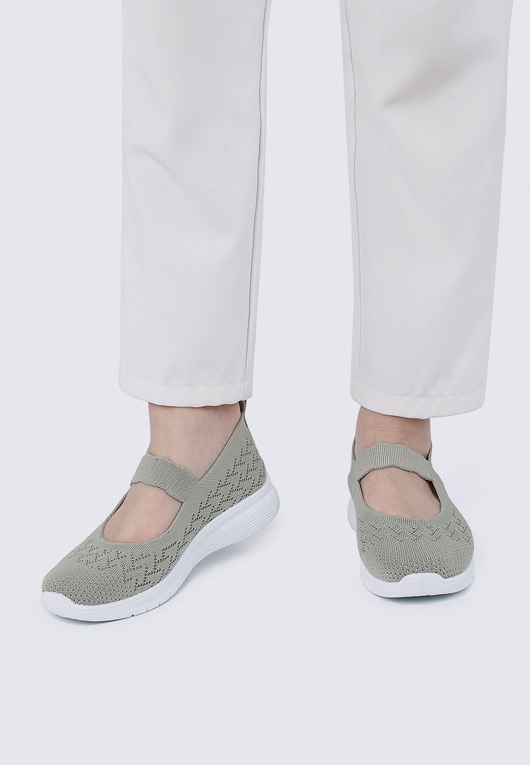 My Steps Comfy Sneakers In Sage GreenShoes - myballerine
