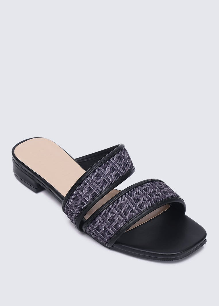 Myra Comfy Sandals In BlackShoes - myballerine