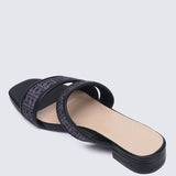 Myra Comfy Sandals In BlackShoes - myballerine
