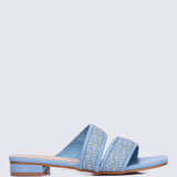 Myra Comfy Sandals In BlueShoes - myballerine