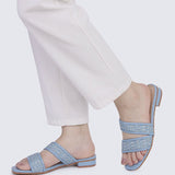 Myra Comfy Sandals In BlueShoes - myballerine