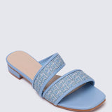 Myra Comfy Sandals In BlueShoes - myballerine