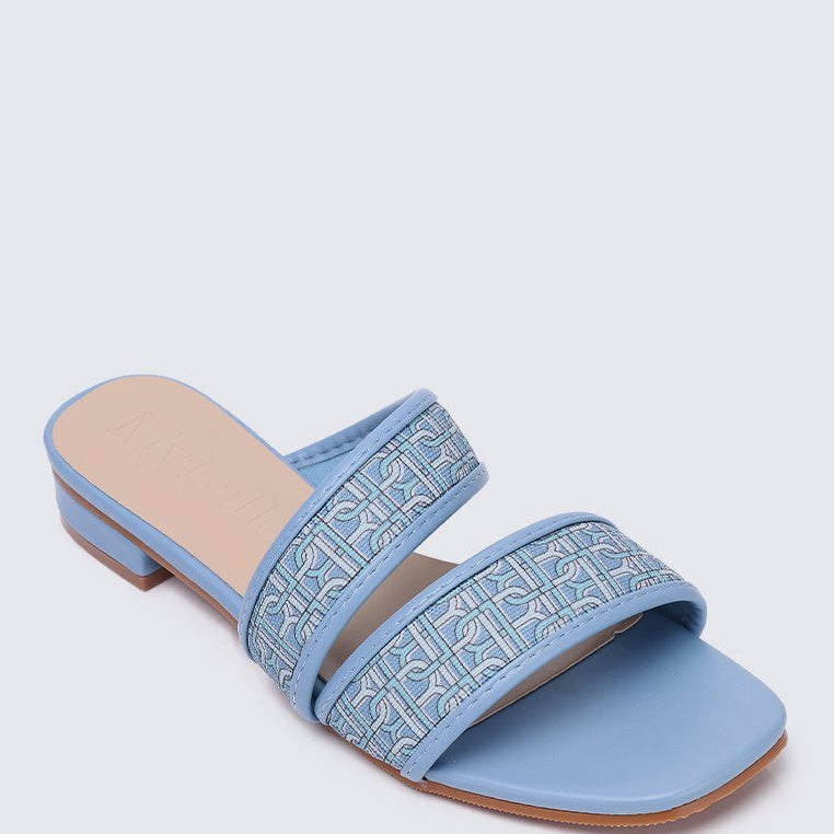 Myra Comfy Sandals In BlueShoes - myballerine