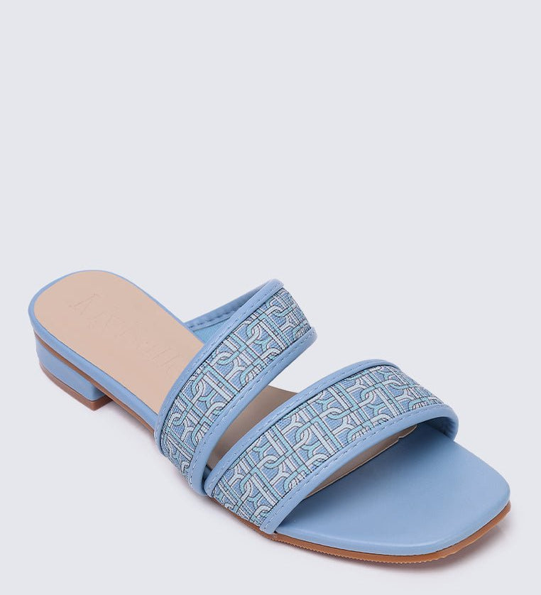 Myra Comfy Sandals In BlueShoes - myballerine