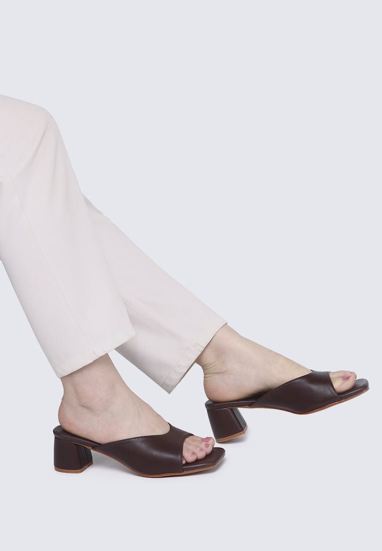 Nami Ultra WideFit Comfy Heels In EspressoHeels - myballerine