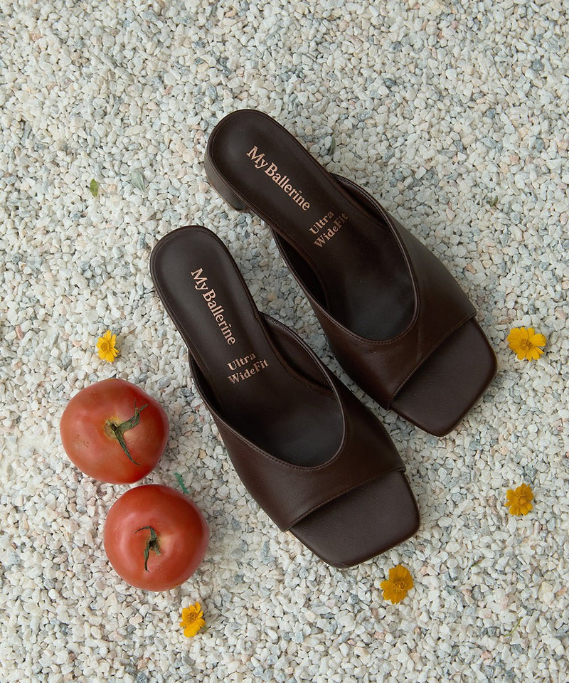 Nami Ultra WideFit Comfy Heels In EspressoHeels - myballerine