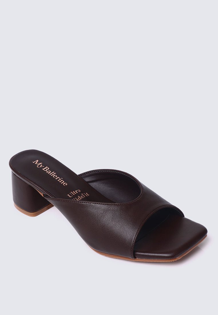 Nami Ultra WideFit Comfy Heels In EspressoHeels - myballerine