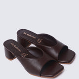 Nami Ultra WideFit Comfy Heels In EspressoHeels - myballerine