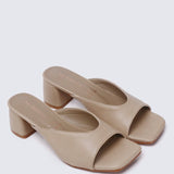 Nami Ultra WideFit Comfy Heels In NudeHeels - myballerine