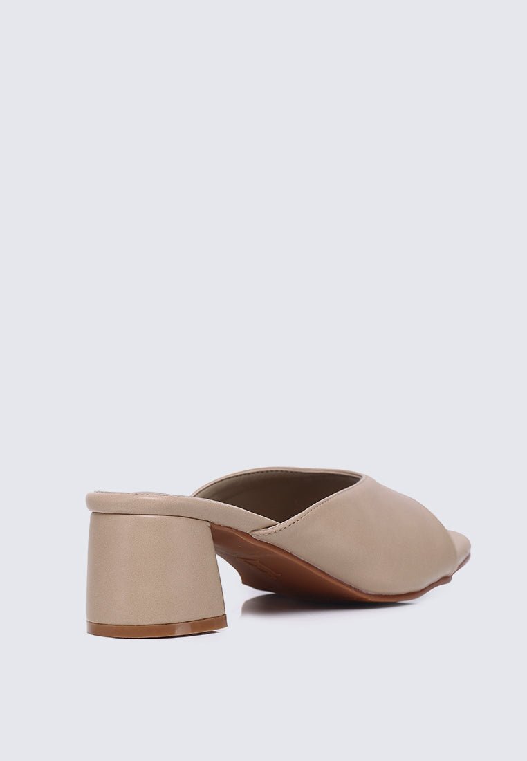 Nami Ultra WideFit Comfy Heels In NudeHeels - myballerine