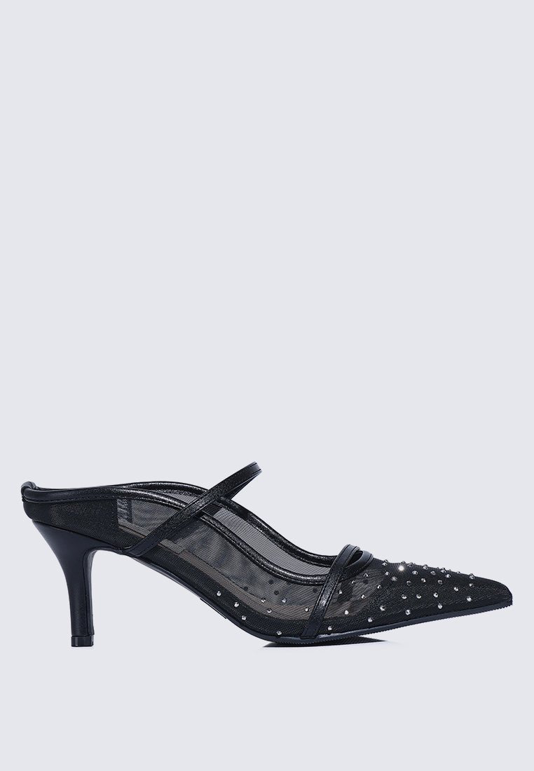 Natasha Comfy Heels In BlackHeels - myballerine