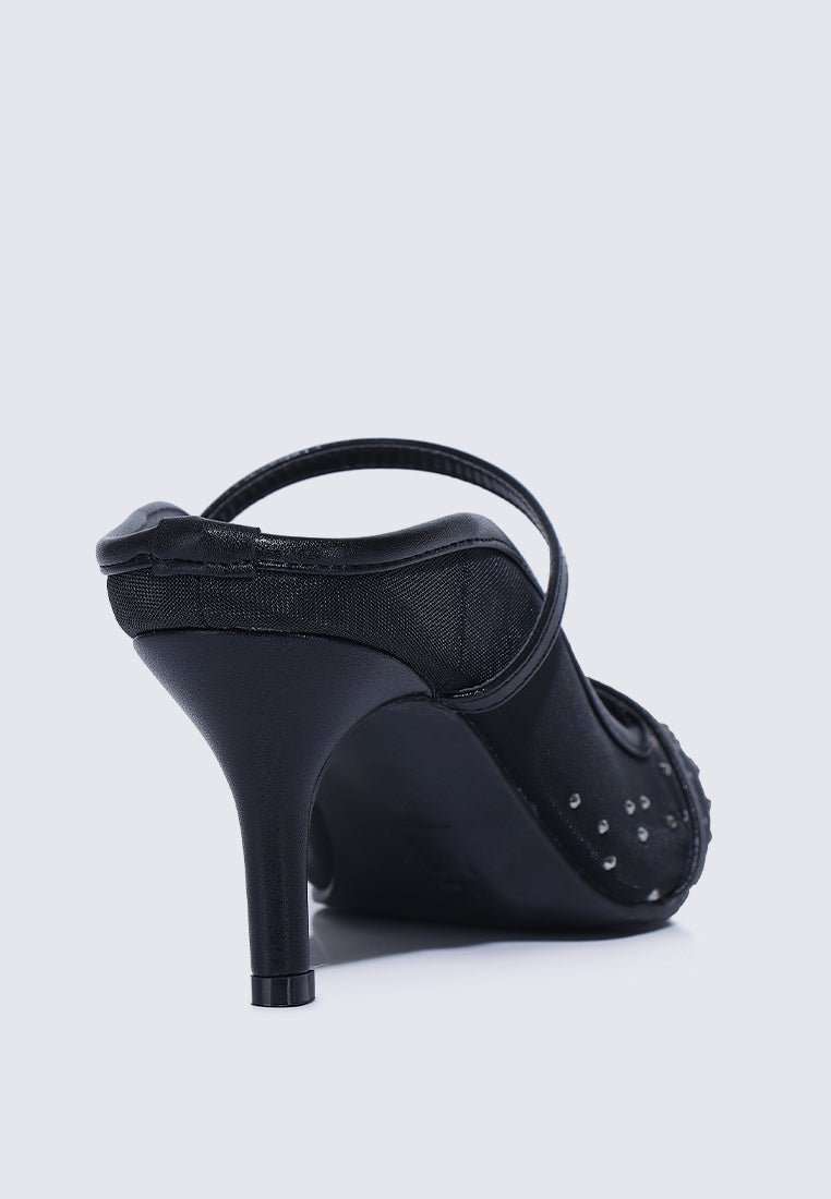 Natasha Comfy Heels In BlackHeels - myballerine
