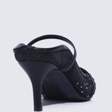 Natasha Comfy Heels In BlackHeels - myballerine