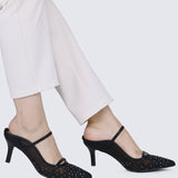 Natasha Comfy Heels In BlackShoes - myballerine