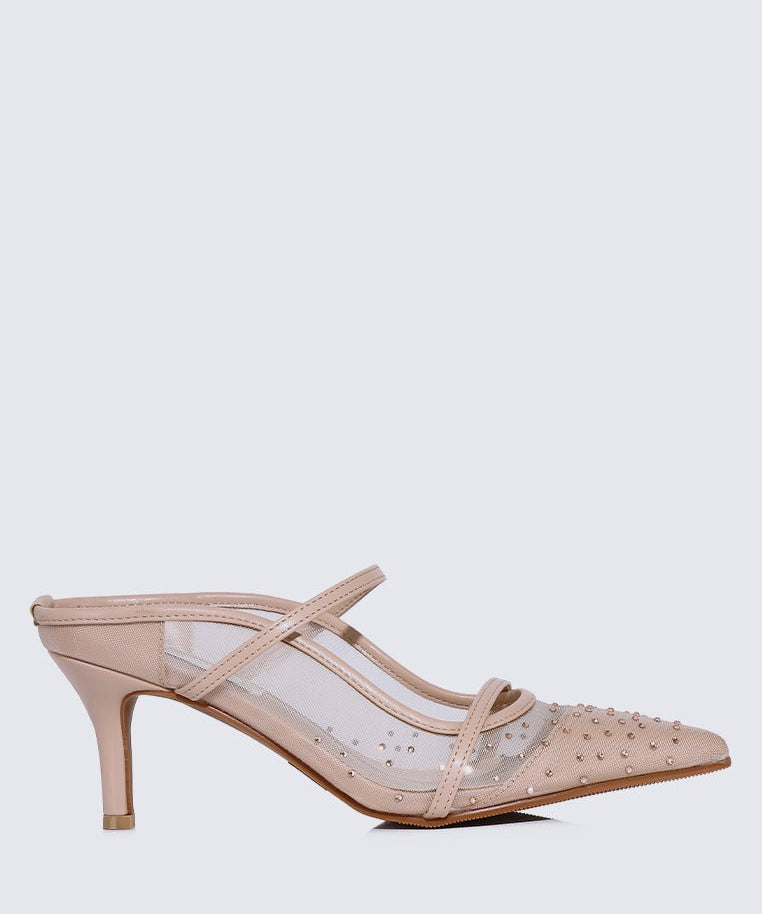 Natasha Comfy Heels In NudeShoes - myballerine
