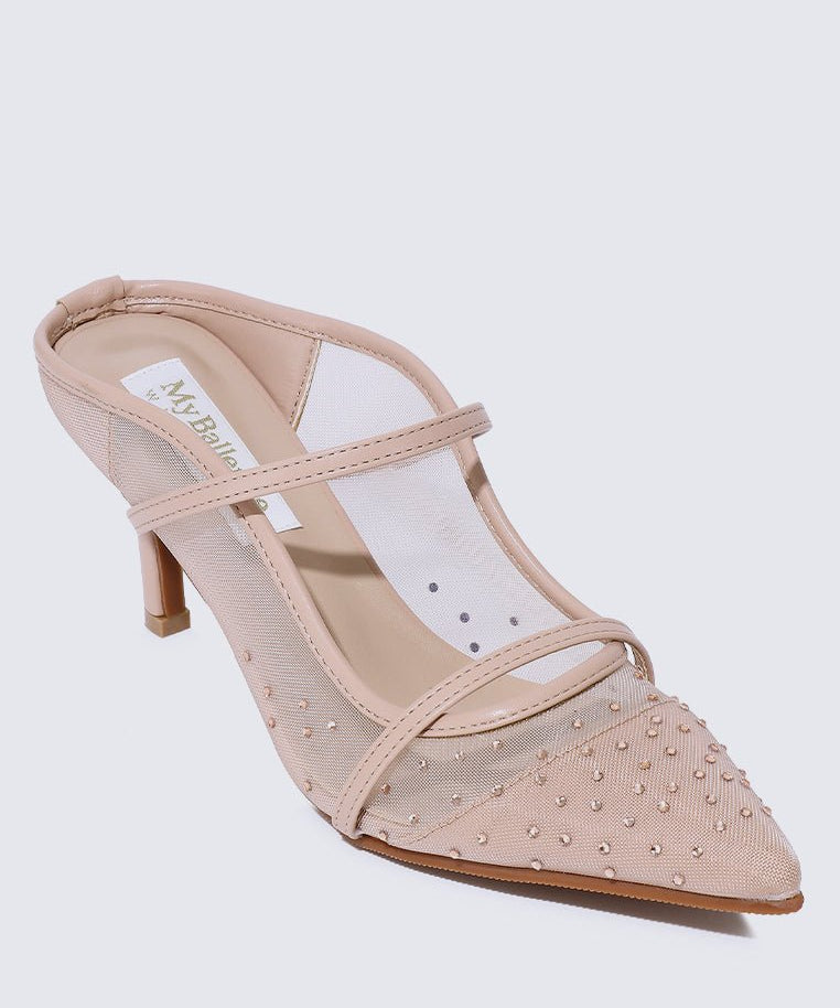 Natasha Comfy Heels In NudeShoes - myballerine