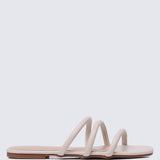 Nevaeh Comfy Sandals In BeigeShoes - myballerine