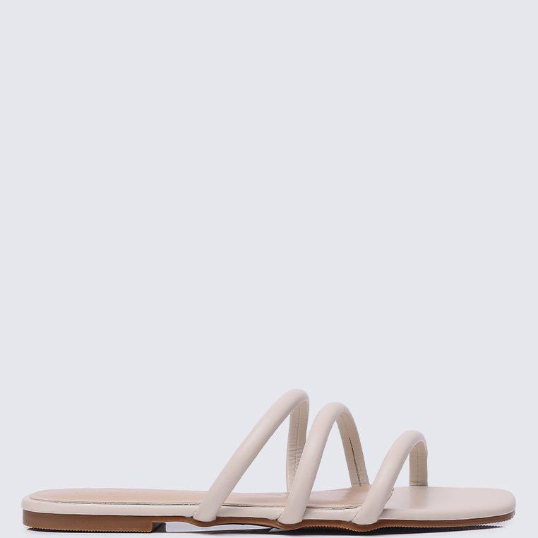 Nevaeh Comfy Sandals In BeigeShoes - myballerine