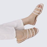 Nevaeh Comfy Sandals In BeigeShoes - myballerine