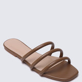 Nevaeh Comfy Sandals In TaupeShoes - myballerine
