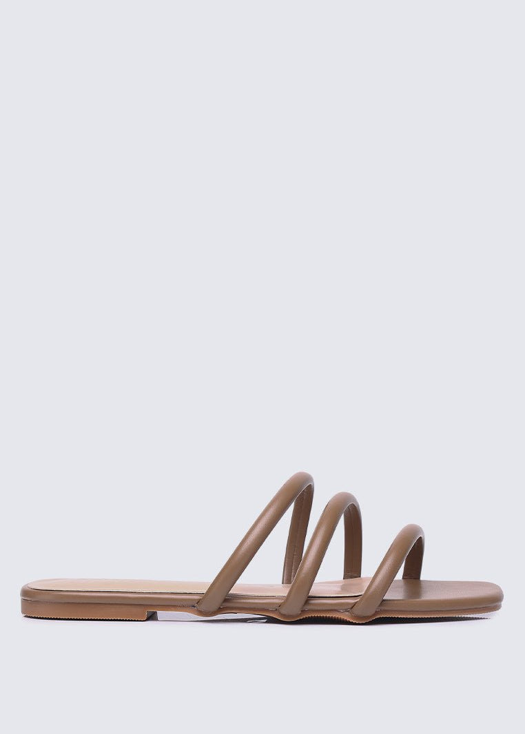 Nevaeh Comfy Sandals In TaupeShoes - myballerine