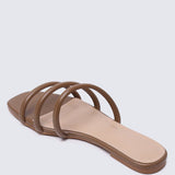 Nevaeh Comfy Sandals In TaupeShoes - myballerine