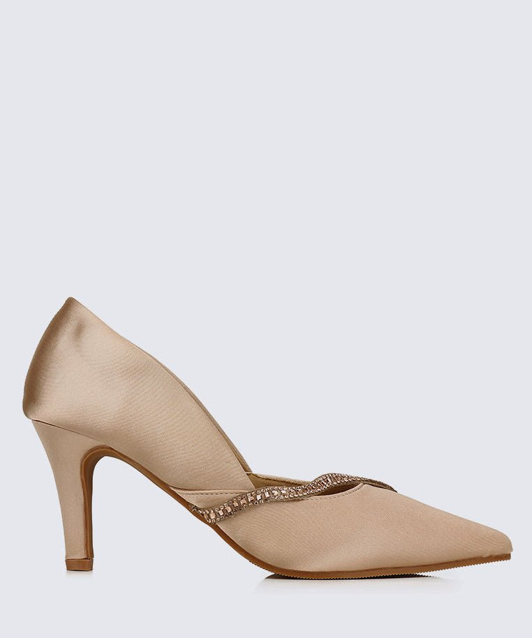 Nicole Comfy Pumps In ChampagneShoes - myballerine