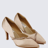 Nicole Comfy Pumps In ChampagneShoes - myballerine