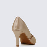Nicole Comfy Pumps In ChampagneShoes - myballerine