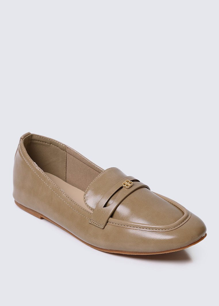 Noa Comfy Loafers In AlmondLoafers - myballerine