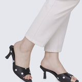 Noira Comfy Heels In BlackHeels - myballerine