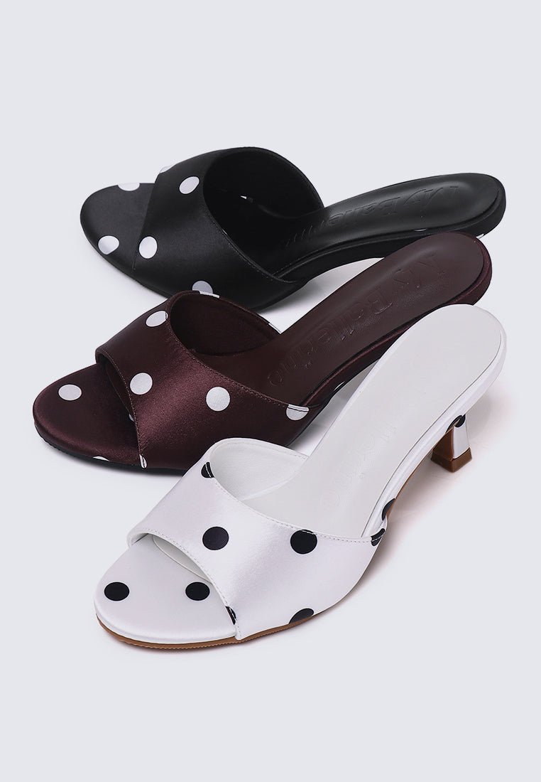 Noira Comfy Heels In WhiteHeels - myballerine