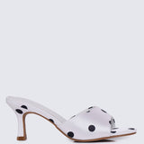 Noira Comfy Heels In WhiteHeels - myballerine