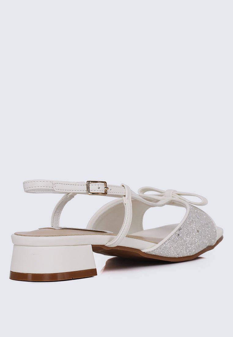 Ophelia Comfy Sandals In IvoryHeels - myballerine