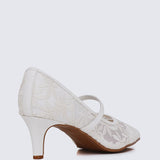 Oriah Comfy Heels In BeigeHeels - myballerine