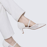 Oriah Comfy Heels In BeigeHeels - myballerine