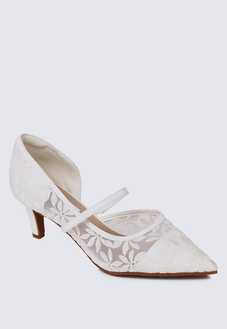 Oriah Comfy Heels In Beige Heels - myballerine