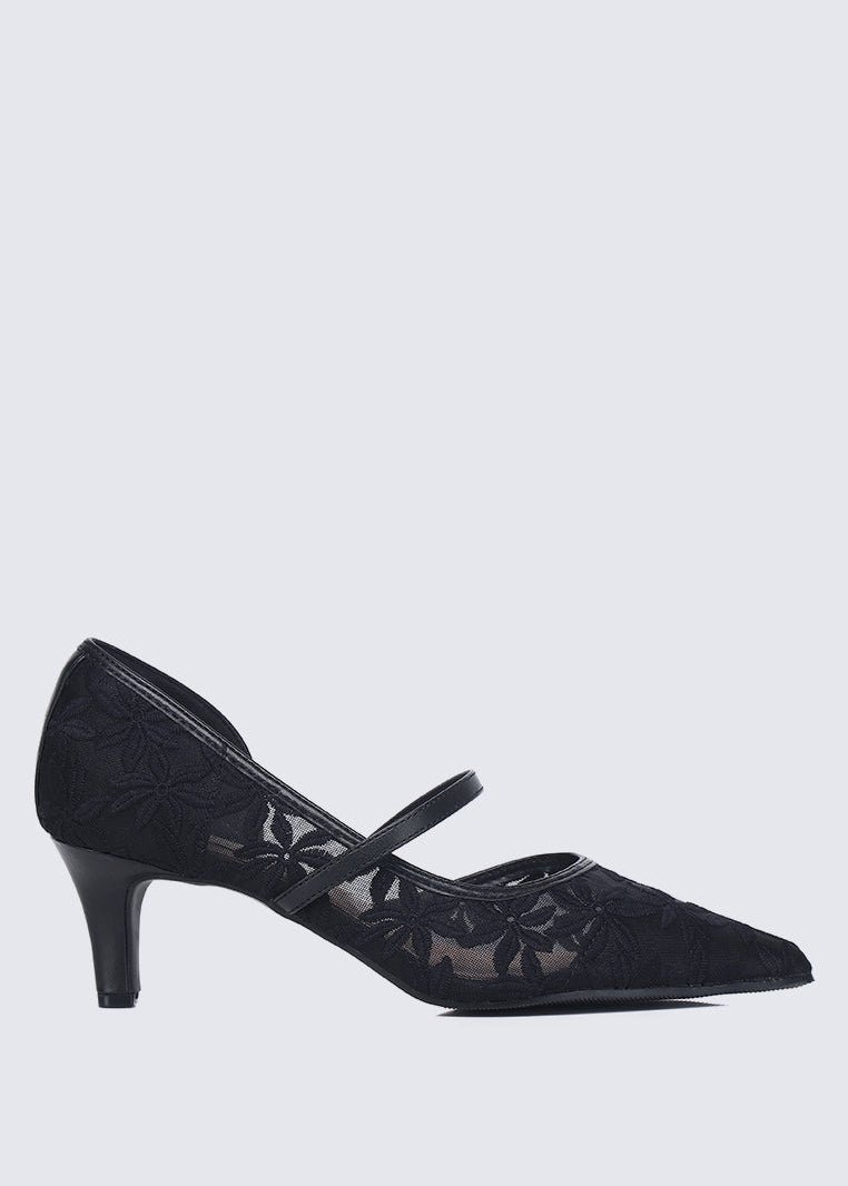 Oriah Comfy Heels In BlackHeels - myballerine