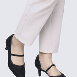 Oriah Comfy Heels In BlackHeels - myballerine