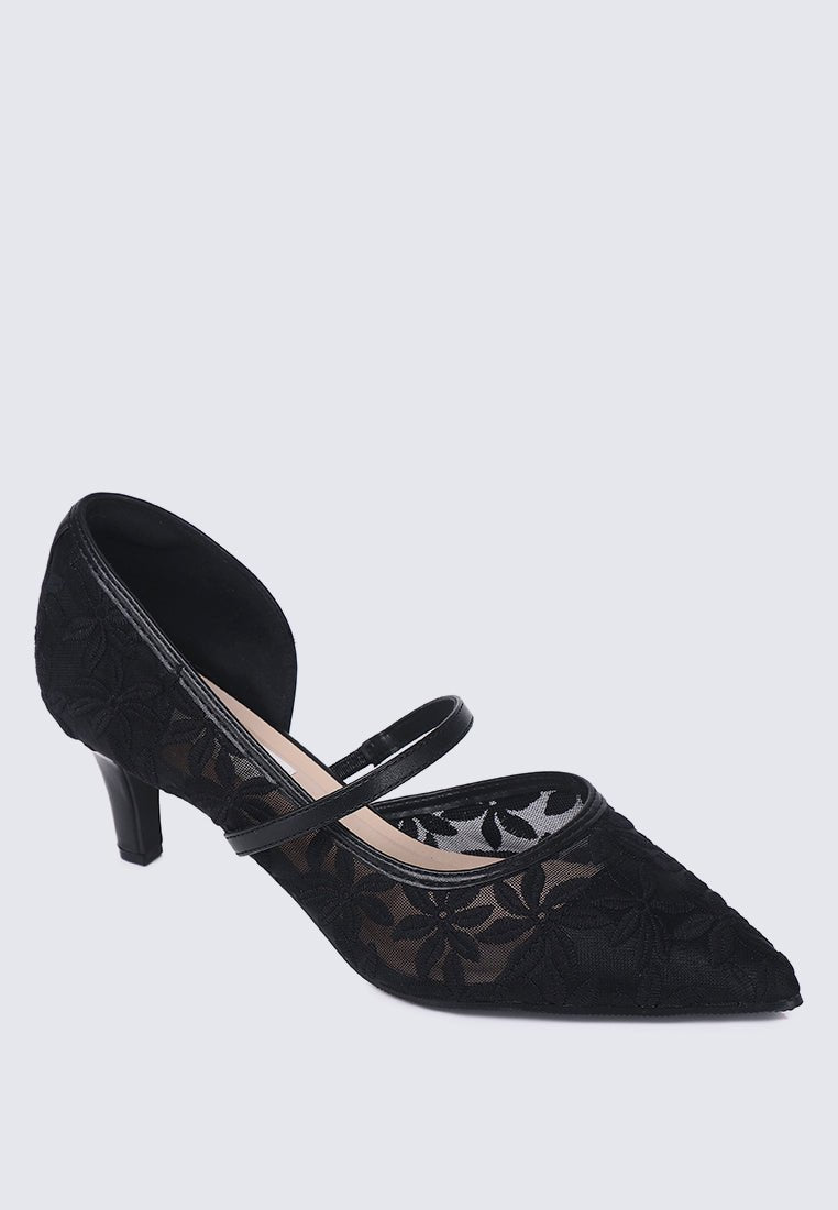 Oriah Comfy Heels In BlackHeels - myballerine