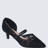 Oriah Comfy Heels In BlackHeels - myballerine