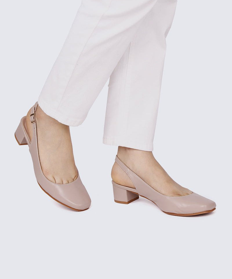 Palmer Comfy Heels In AlmondShoes - myballerine