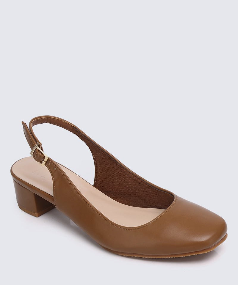 Palmer Comfy Heels In BrownShoes - myballerine