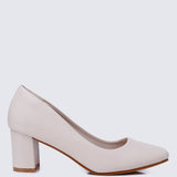 Pauline Comfy Heels In Beige - myballerine