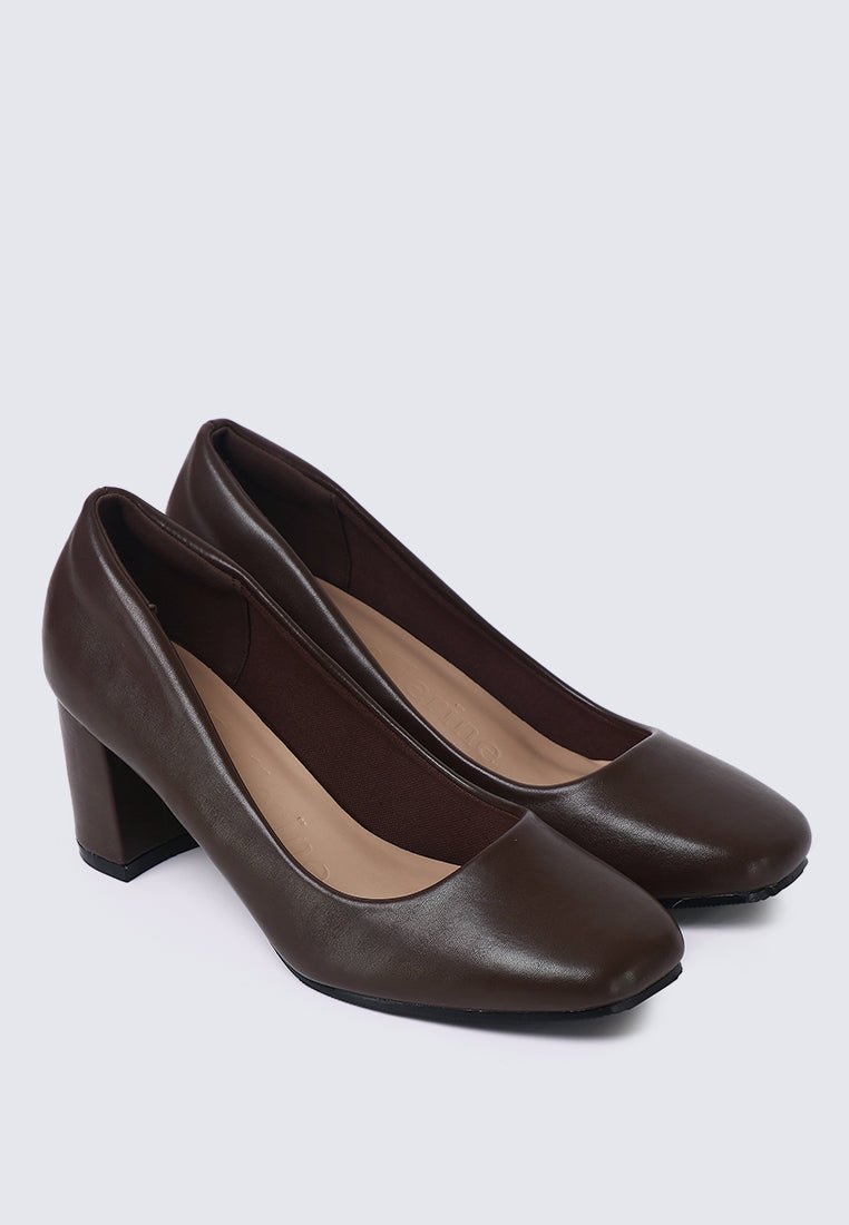 Pauline Comfy Heels In EspressoHeels - myballerine
